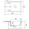 Кухонная мойка SCHOCK Optima 60D MAX, баварский камень (701020)