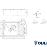 Мойка кухонная Oulin OL-327L чаша слева