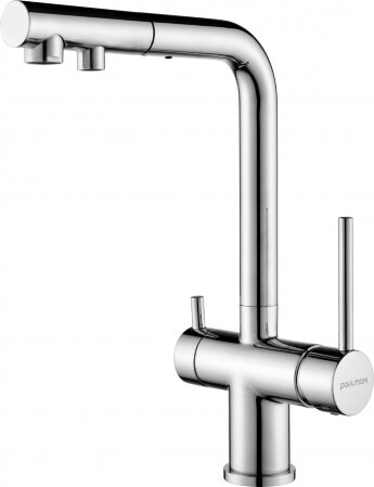 Смеситель Paulmark Serpentine Se213222-CR для кухонной мойки, хром