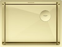 Мойка кухонная Paulmark Next Skew 58 Uni PM885844-LG из нержавеющей стали, светлое золото