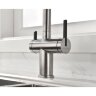 Смеситель для кухни Paulmark Gravity Gr213888-BS нержавеющая сталь