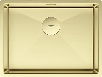 Мойка кухонная Paulmark Next 58 Uni PM215844-LG из нержавеющей стали, светлое золото