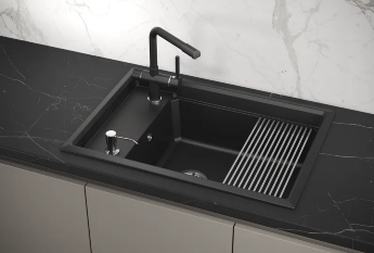 Мойка для кухни Granula Kitchen Space 7305 шварц, 73х51 см, прямоугольная