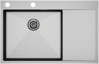Мойка кухонная Paulmark Kroner 78F Edge PM777851-BSL из нержавеющей стали, нержавеющая сталь