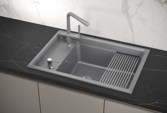 Мойка для кухни Granula Kitchen Space 7305 алюминиум, 73х51 см, прямоугольная