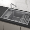 Мойка для кухни Granula Kitchen Space 7305 алюминиум, 73х51 см, прямоугольная