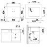 Мойка для кухни Blanco SUBLINE 500-U глянцевый белый 514506