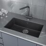 Мойка кухонная Kuchenstern UNDER 80 Ku-Granit черный