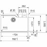 Мойка FRANKE Urban UBG 610-72 Грифельный серый, арт. 114.0741.506