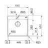 Мойка кухонная Franke BCX 610-51 TL