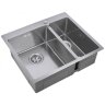 Кухонная мойка ZorG Inox R 59-2-51-L нержавеющая сталь