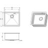 Кухонная мойка FLORACIO Steel F.4844.GD, золото матовое