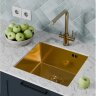 Кухонная мойка FLORACIO Steel F.4844.GD, золото матовое
