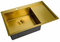 Врезная кухонная мойка ZorG ZL R 780510-L Bronze
