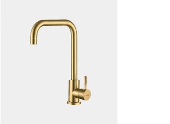 Смеситель Hoffger 363 HFG-363G для кухонной мойки, золото