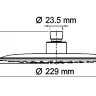 Верхний душ WasserKRAFT A115 круглый 229 мм, темная бронза