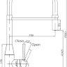 Смеситель для кухни Seaman Visconti SSL-7671-GL gun light, red