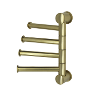 Полотенцедержатель четверной короткий WasserKRAFT K-1054BRUSHED GOLD матовое золото