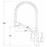 Смеситель для кухни под фильтр ZORG Zorg Sanitary ZR 338-8 YF SATIN