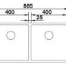 Кухонная мойка Blanco Claron 400/400-U