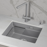 Мойка для кухни Granula Kitchen Space 5501iU алюминиум, 55х45 см, прямоугольная