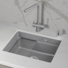 Мойка для кухни Granula Kitchen Space 5501iU алюминиум, 55х45 см, прямоугольная