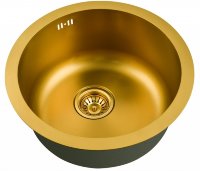 Врезная кухонная мойка ZorG PVD SZR-500 BRONZE бронза