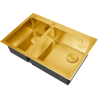 Кухонная мойка Zorg LUX 78-2-51-R GOLD золотой