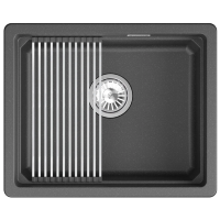 Мойка для кухни Granula Kitchen Space 5501iU черный, 55х45 см, прямоугольная
