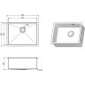 Кухонная мойка FLORACIO Steel F.5844.SSD (DECOR), нержавеющая сталь