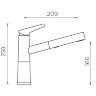 Смеситель Schock SC-510-D Cristadur магма/хром 710466