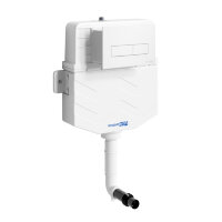 Бачок скрытого монтажа Wasserkraft Aller 10TLT.031.ME.WM03 для напольного унитаза кнопка белая матовая