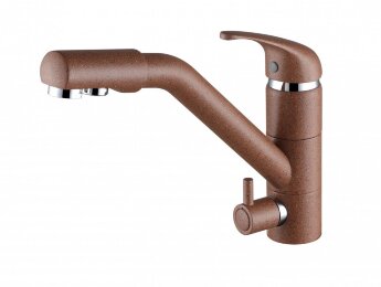 Смеситель Paulmark Hessen He213017-307 для кухонной мойки, терракот