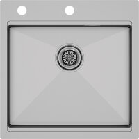 Мойка кухонная Paulmark Kroner 51 Pro PM705151-BS из нержавеющей стали, нержавеющая сталь