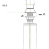 Дозатор жидкого мыла ZorG Sanitary ZR-26 CR
