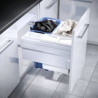 Система хранения белья Laundry-Carrier 60, 2х33л, 1х12л, 1х2,5л белая рама Hailo