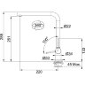 Смеситель кухонный Franke Neptune Window (115.0263.158) хром (монтаж перед окном)