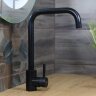 Смеситель для кухни  MELANA-F610104B Tondo черный