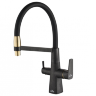 Смеситель для кухни ZORG Steel Hammer SH 818-6 BLACK BR черный