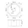 Мойка Octavia MELANA Profline D400B 1,2/200 ГРАФИТ врезная фигурная