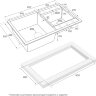 Мойка кухонная Paulmark Tandem 80/1.5 PM238250-WH из искусственного камня, белый
