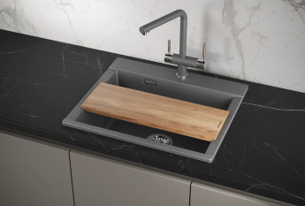 Мойка для кухни Granula Estetica 5804 графит, 58х50 см, прямоугольная