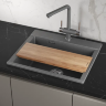 Мойка для кухни Granula Estetica 5804 графит, 58х50 см, прямоугольная