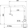 Cмеситель для кухни Franke Neptune Evo nozzle (115.0373.945) черный матовый