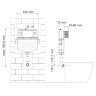 Бачок скрытого монтажа Wasserkraft Aller 10TLT.031.ME.WM02 для напольного унитаза кнопка белая матовая