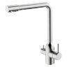 Смеситель для кухни  MELANA-F610304 Stello  нержавеющая сталь, с переключателем на фильтр