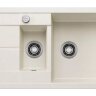 Врезная кухонная мойка  Blanco Metra 6S Compact мягкий белый
