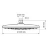 Верхний душ WasserKRAFT A077 круглый 250 мм, цвет черный матовый