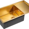 Мойка кухонная Paulmark Gerberg 78F Uni PM217844-BG из нержавеющей стали, брашированное золото