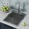 Кухонная мойка FLORACIO Steel F.4151.SSD (DECOR), нержавеющая сталь